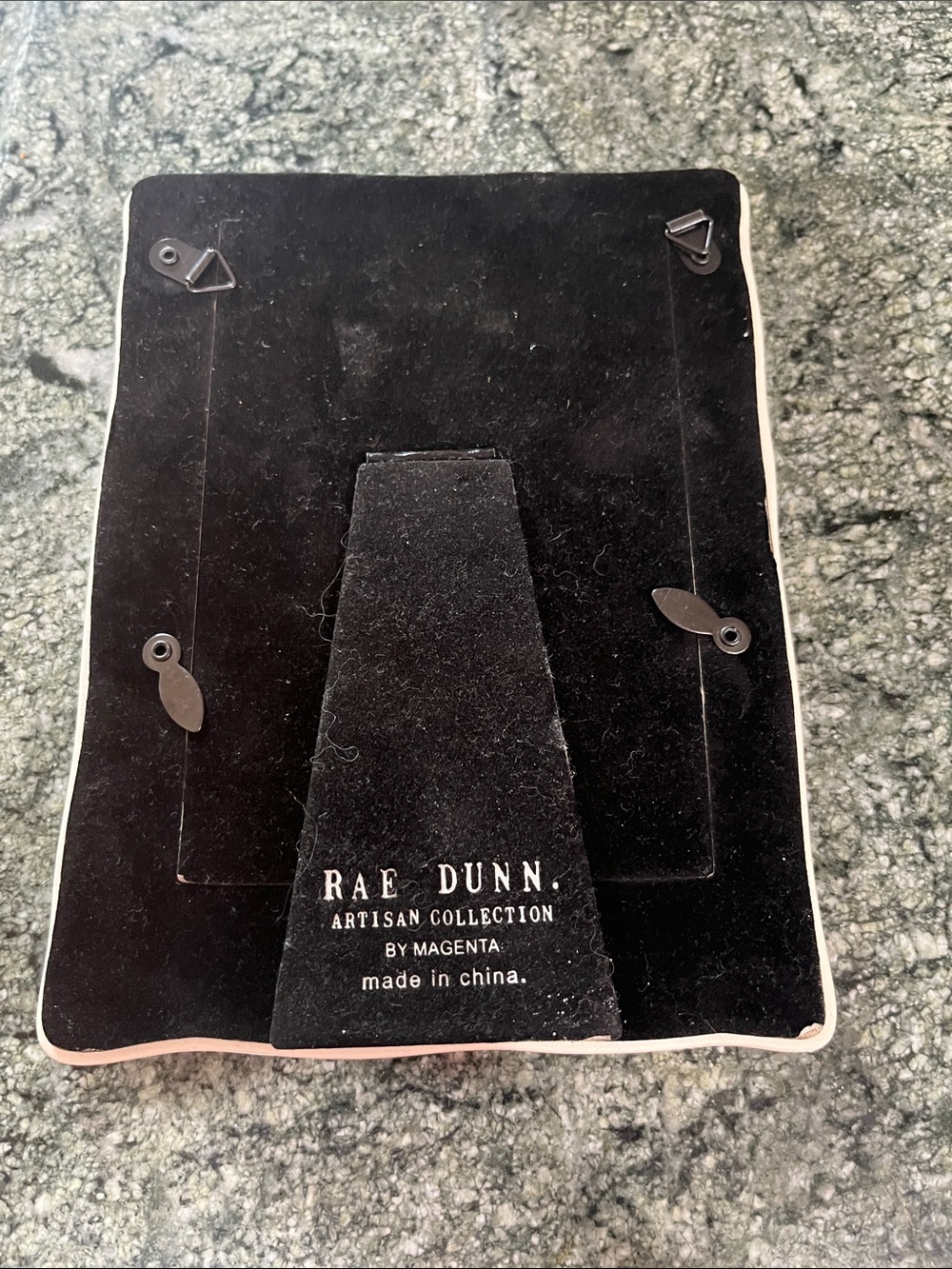 Rae Dunn Black Velvet-Back Artisan Photo Frame - Picture 2 of 2